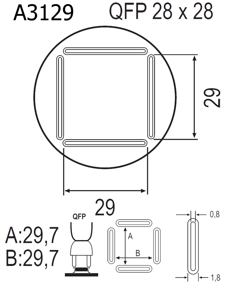 Насадка паяльная A-3129