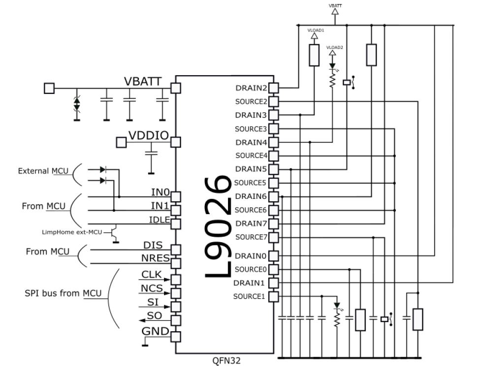 Схема включения l6219ds