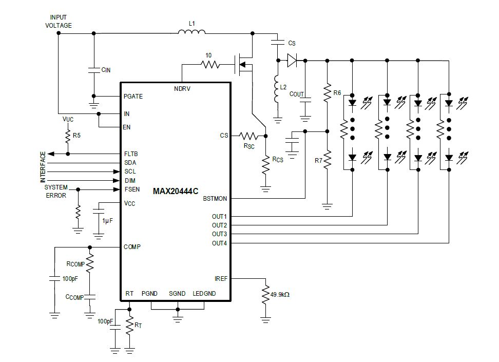Схема включения max809