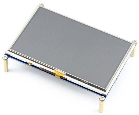 5inch HDMI LCD - резистивный сенсорный дисплей с интерфейсом HDMI для подключения к Raspberry Pi
