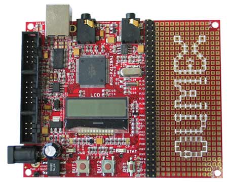 AVR-PX128A1-02 - отладочная плата на основе микроконтроллера Atmel ATxmega128A1