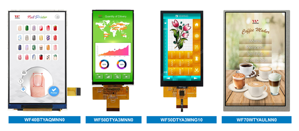 Рис. 5. Новые стандартные дисплеи Winstar со средней диагональю