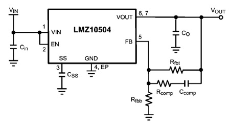 Схема включения LMZ10504
