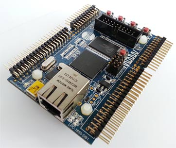 Оценочная плата LPC1850-DB1-C с внешней SDARM памятью и напаянными штыревыми разъемами
