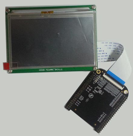 Дисплейный модуль BBView-43 для подключения к миникомпьютеру BeagleBone-Black