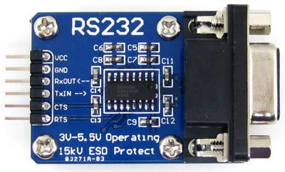 Оценочная плата преобразователя RS232-UART.