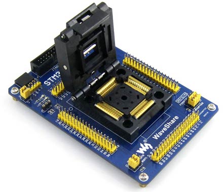 Адаптер STM32-QFP144 для автономного программирования микроконтроллеров STM32 в корпусе QFP-144.