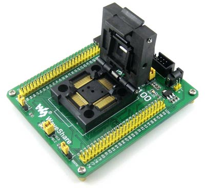 STM32-QFP100 - адаптер для автономного программирования микроконтроллеров STM32 в корпусе QFP-100.