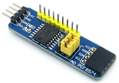 PCF8574 IO Expansion Board - оценочный модуль на основе микросхемы PCF8574 дистанционного 8-битного расширителя ввода-вывода шины I2C.