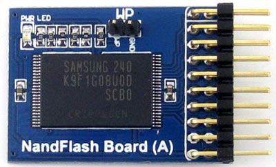 NandFlash Board (A) – оценочная плата NandFlash памяти. Вид сверху.