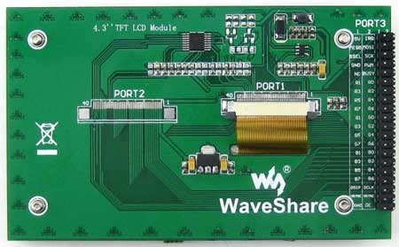 4.3inch 480x272 TouchLCD- B - графический TFT LCD дисплей с диагональю 4,3 дюйма.
