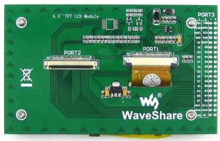 4.3inch 480x272 TouchLCD [A]  - графический TFT LCD дисплей с диагональю 4,3 дюйма.