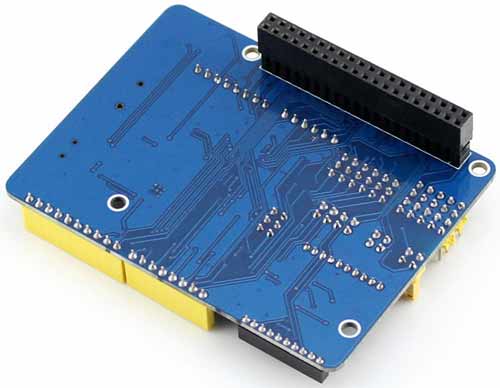 Плата расширения ARPI600 (вид снизу)