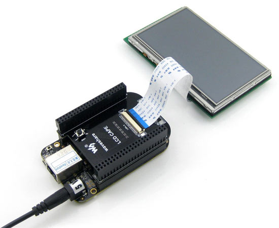 BB Black Acce C - Дисплейный модуль 4,3” с резистивной сенсорной панелью для BeagleBone-Black