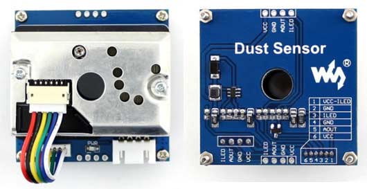 DUST SENSOR – оценочная плата датчика пыли GP2Y1010AU0F от компании SHARP