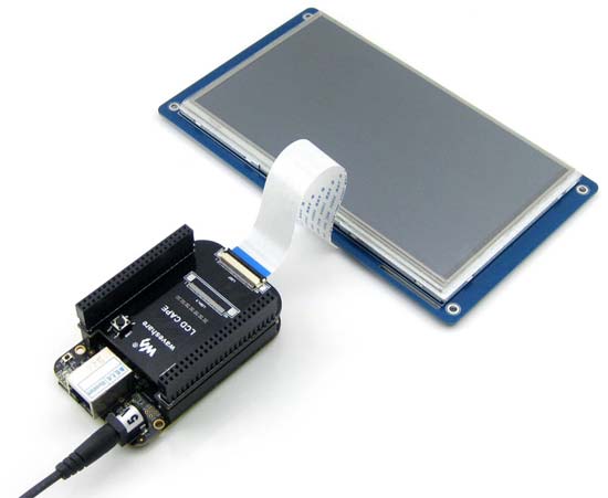 Дисплейный модуль 7” с резистивной сенсорной панелью для BeagleBone-Black