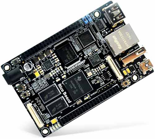 MYS-437X-100-C– высокопроизводительный одноплатный компьютер Rico Board на базе новейшего ARM Cortex-A9 микропроцессора AM437x