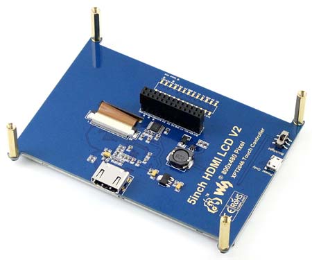 5inch HDMI LCD - резистивный сенсорный дисплей с интерфейсом HDMI 