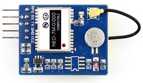UART GPS NEO-7M-C – оценочная плата GPS/ ГЛОНАСС приемника NEO-7M-C