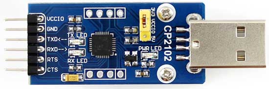 Оценочная плата CP2102 USB UART Board