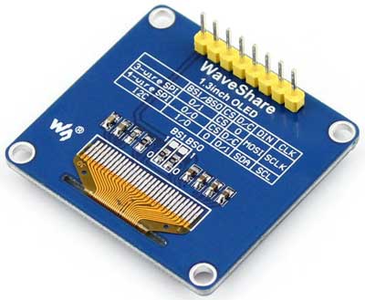 Модуль 1.3inch OLED[B]. Вид снизу