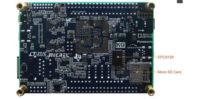 Отладочная платформа Atlas-SoC Board. Вид снизу