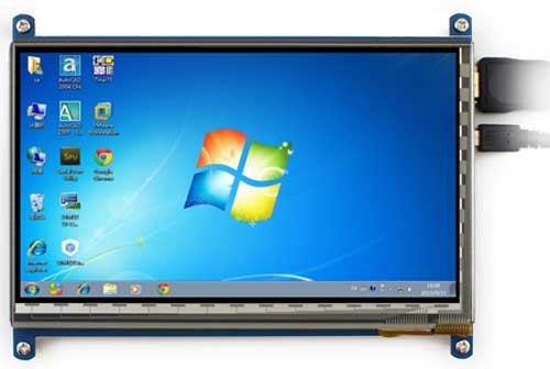 7inch HDMI LCD [C]. Вид со стороны дисплея