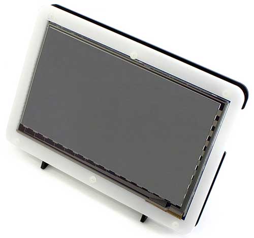 7inch HDMI LCD [C] [with bicolor case]. Вид спереди