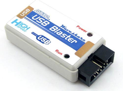 Загрузочный кабель USB Blaster V2. Вид со стороны 10-контактного разъема