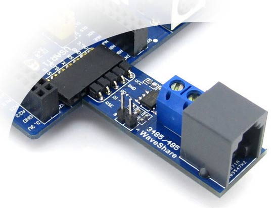 RS485 Board [3.3V] подключена к плате приложения