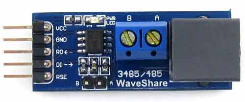 RS485 Board [5V]. Вид сверху