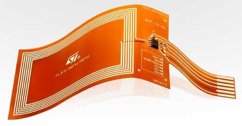 Гибкая референсная плата с PCB антенной и EEPROM M24LR04E-R с двойным интерфейсом