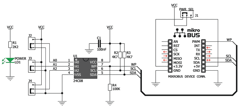 Eeprom схема подключения