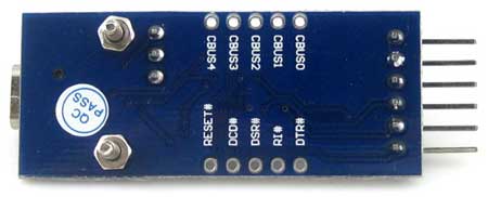 Плата FT232 USB UART Board [mini]. Вид снизу