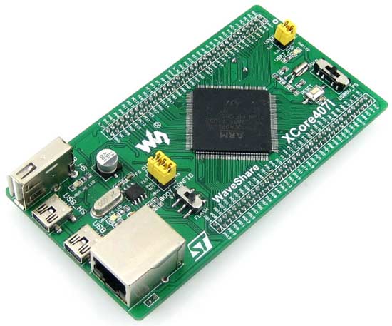 Модуль XCore407I. Вид сверху
