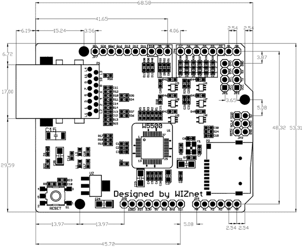 Arduino uno размеры чертеж