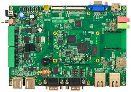Отладочный комплект EVK-PH8800. Вид со стороны SOM-PH8800