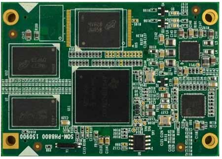Система на модуле SOM-PH8800. Вид сверху