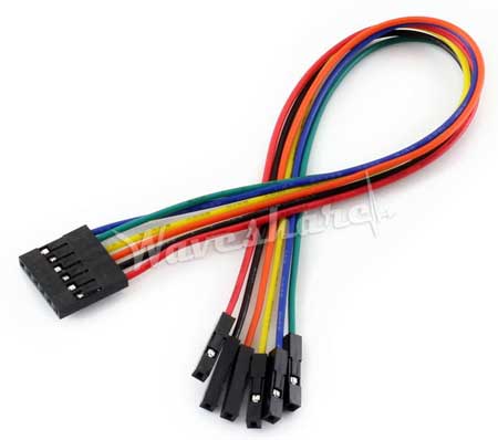 Соединительный 6-контактный кабель из комплекта поставки CP2102 USB UART Board [mini]