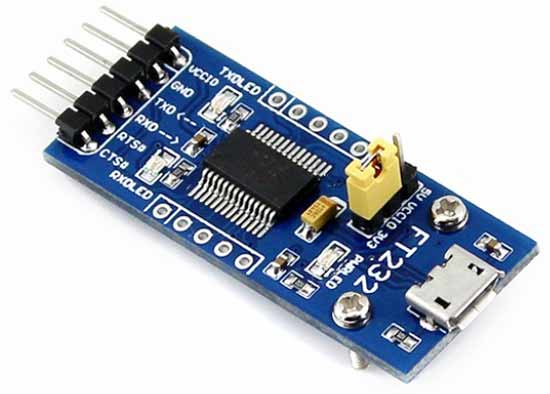 Плата FT232 USB UART Board [micro]. Общий вид
