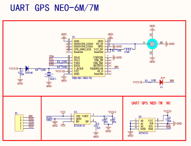 Схема gps модуля