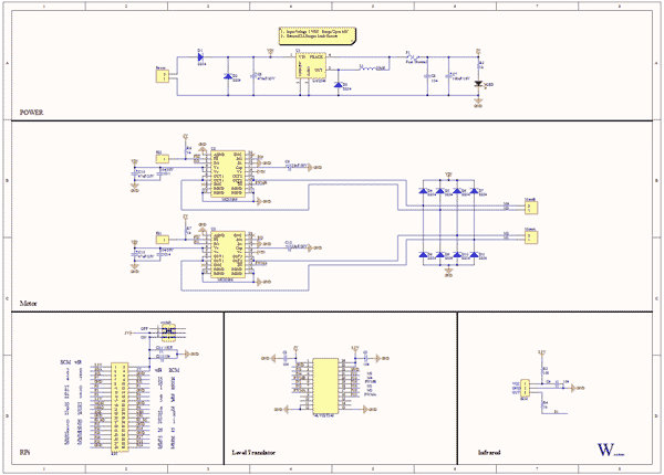Схема принципиальная электрическая RPi Motor Driver Board