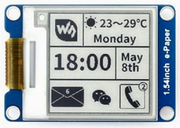 Дисплейный модуль 1.54inch e-Paper Module. Вид сверху