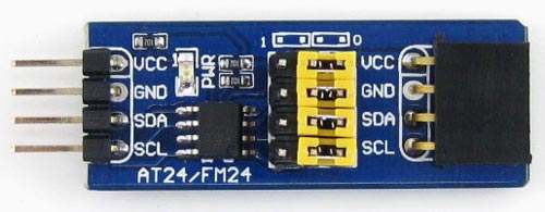 Модуль FM24CLXX FRAM Board. Вид сверху