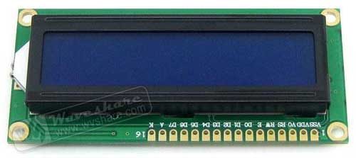 Дисплей LCD1602 [3.3V Blue Backlight]. Общий вид