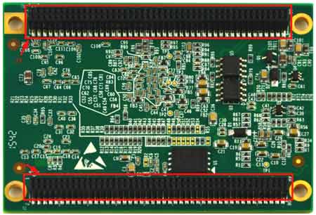 Плата SOM-PH8800. Вид снизу