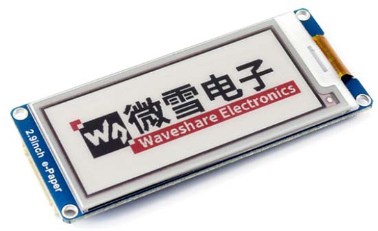 Дисплейный модуль 2.9inch e-Paper Module [B]. Вид сверху