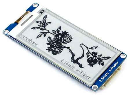 Дисплейный модуль 2.9inch e-Paper Module. Вид сверху