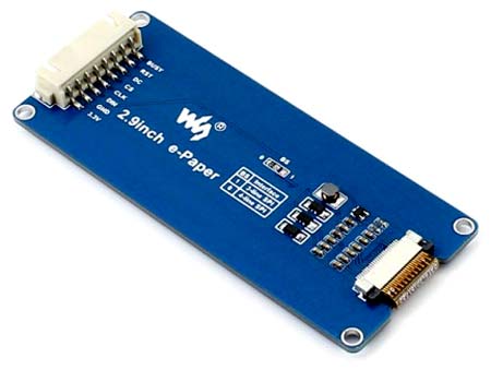 Дисплейный модуль 2.9inch e-Paper Module. Вид снизу