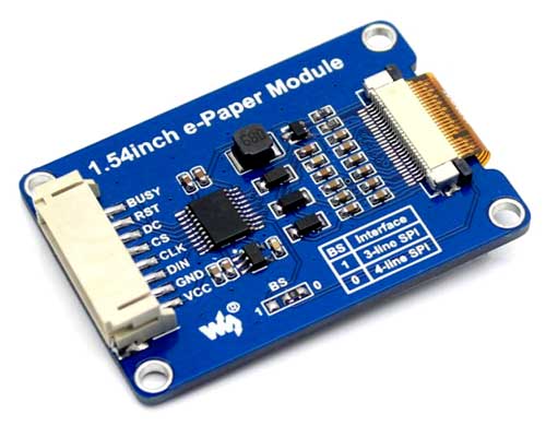 Дисплейный модуль 1.54inch e-Paper Module [C]. Вид снизу